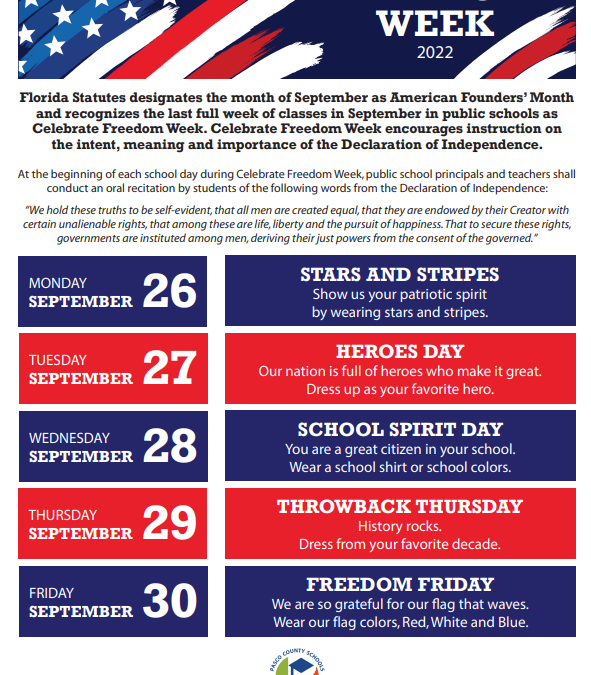 Freedom Week: September 26th – 30th